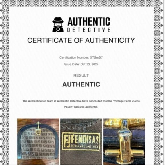 Authentic FENDI Logo Calfskin Leather and Suede Wallet - Picture 7 of 7